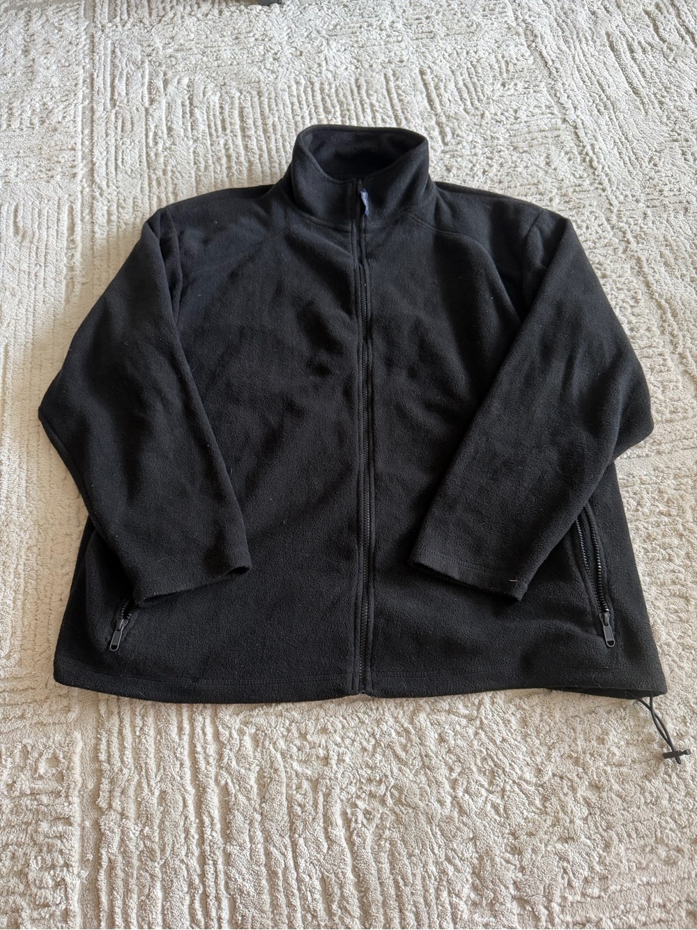 Blue generation Men's Black Full-Zip Fleece Jacket